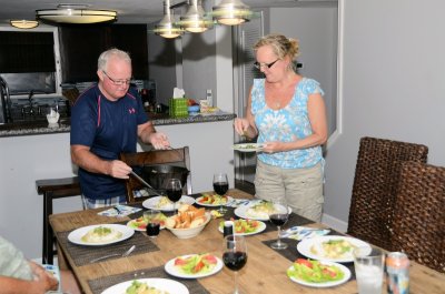 Gary did most of the cooking.