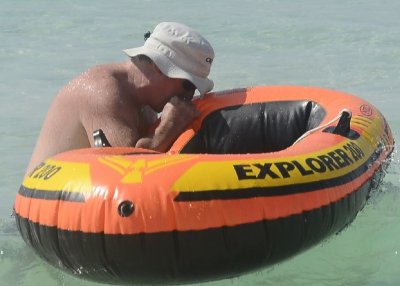 Gary had to re-inflate his leaky vessel.