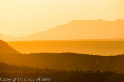 sunrise from the porch at the ranch