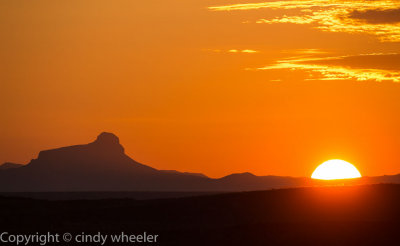 sunrise from the porch at the ranch