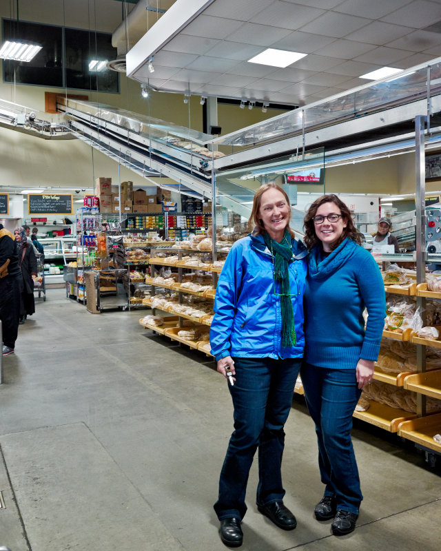 Carolyn Gayle & Rachel Younger: the Riskinds visit pita bread bakery Phoenecia
