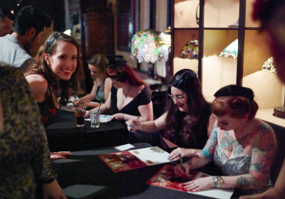 TLC calendar launch party autographs Benefit Betties