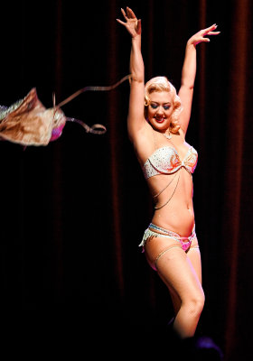 Missy Lisa flips her bodice Houston Burlesque Fest HOB
