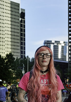 Lady in Pink LGBT Pride Festival