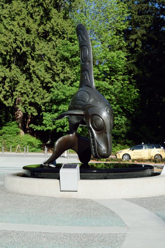 Orca Statue at Vancouver Aquarium