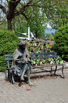 Bronze Statue at Park Entrance