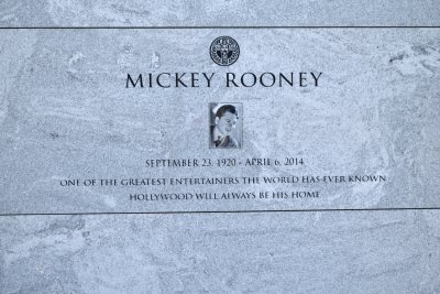 Hollywood Forever Cemetery - Mickey Rooney