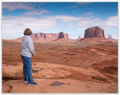 Carol in Monument Valley