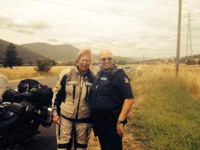 1404 Story Aussie Adventure Ride Lorraine 15 With Mr Plod.jpg