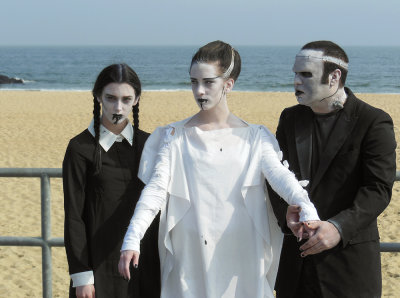 Adams Family Meets Bride Of Frankenstein