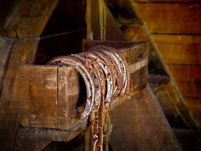 Horse Shoes n Stairs Scheffer Barn 