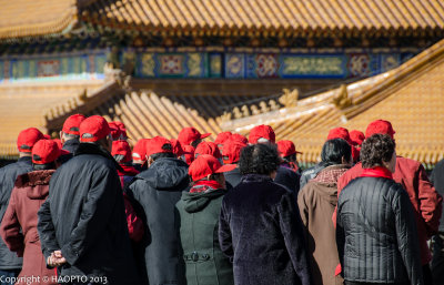 Tourists at Forbidden City, Beijing