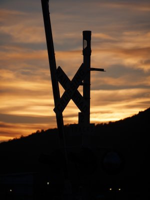 Arizona railroad night