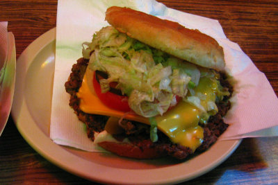 First green chili cheesburger of the week