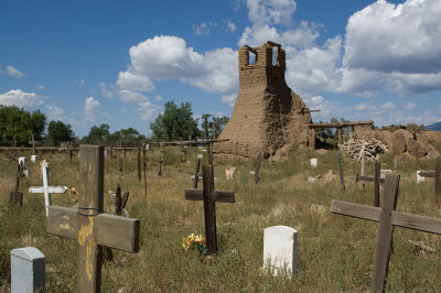 Church ruins and cemetery