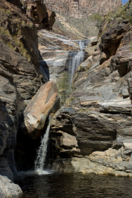 Waterfall and pool