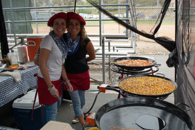 Paella at the farmer's market