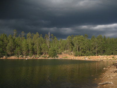 Monsoon rains nearby