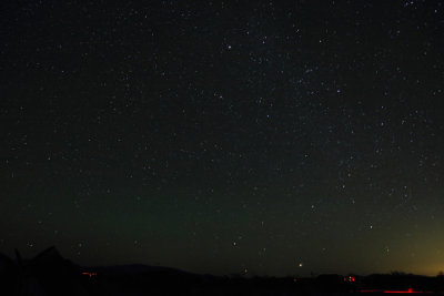 Airglow to the northeast