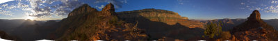 Grand Canyon Hike Under Moonlight
