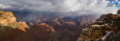 Panorama from South Rim near Bright Angel Lodge
