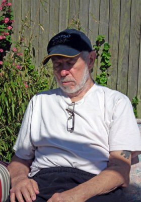 Dave snoozes in the sun