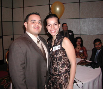 Juan Cruz with fiance, Maggaly Castro