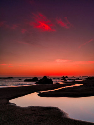 Harris Beach sunset