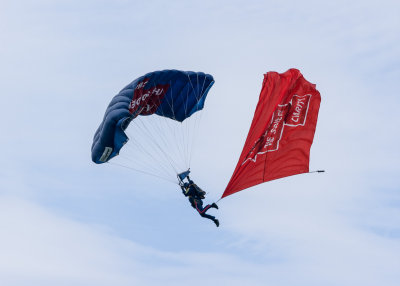 The Soldiers Charity parachute display