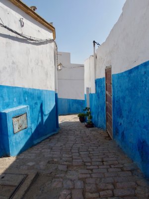 Blue and White Alley