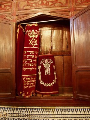 Torah in Fes Synagogue