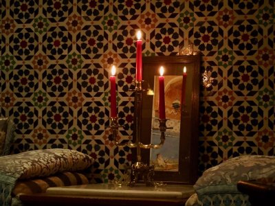 Candles and Tilework