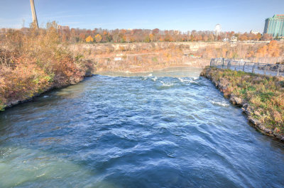 Right before Bridal Veil Falls(far right side of American falls)