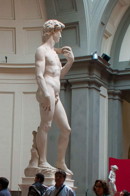 The Real David in the Accademia Gallery