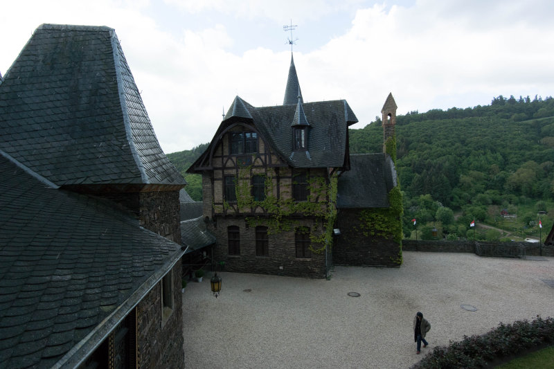 The courtyard.