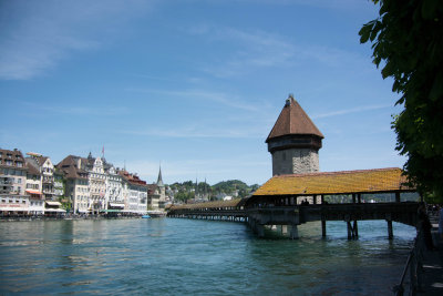 Complete with gable paintings, the covered, medieval Chapel Bridge of Lucerne is considered to be one of the oldest in Europe
