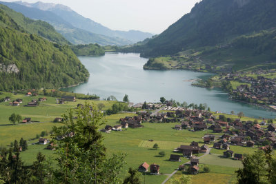 A Swiss town on our way to the Alps.