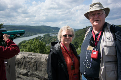 The view from Marksburg Castle.