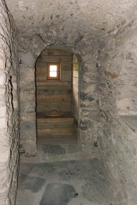 This was a bathroom for the Knights. It emptied into the garden area!