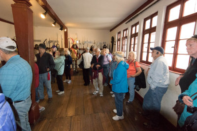 This room is being used to showcase armor.