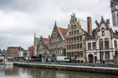 Buildings along a canal.