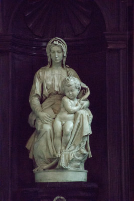 This is Madonna and Child by Michelangelo, which was also stolen by Hitler's army.                              