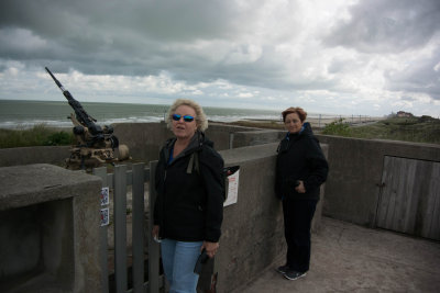We're at part of the Atlantic Wall, built by the Germans during WWII to block invations.