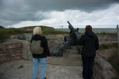 Weapon overlooking the North Sea.