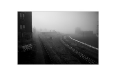 Grafitti, Tracks and Morning Fog