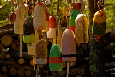 Buoys at Sunset