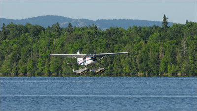 Landing at the Camp in Shin Pond Maine