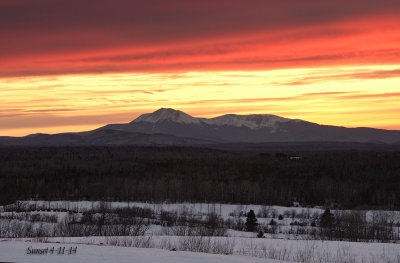 Mt. Katahdin Sunset