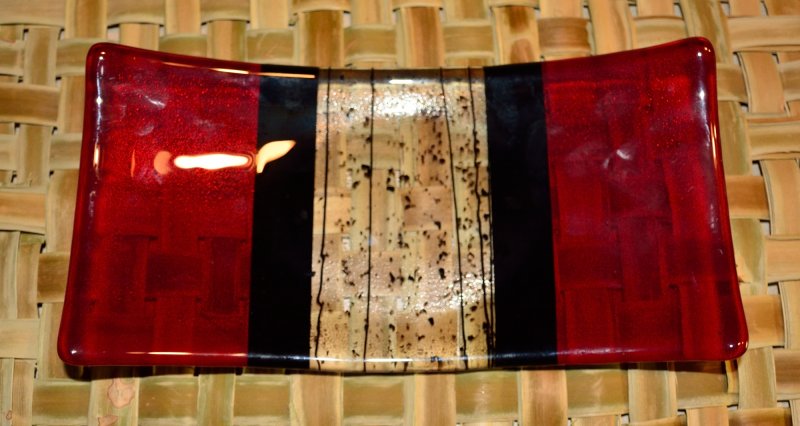 Red and Black platter 