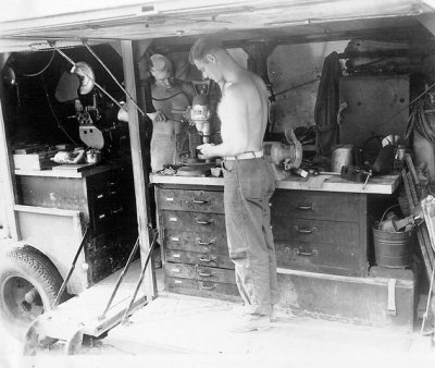 Kwaj 1945 machine shop